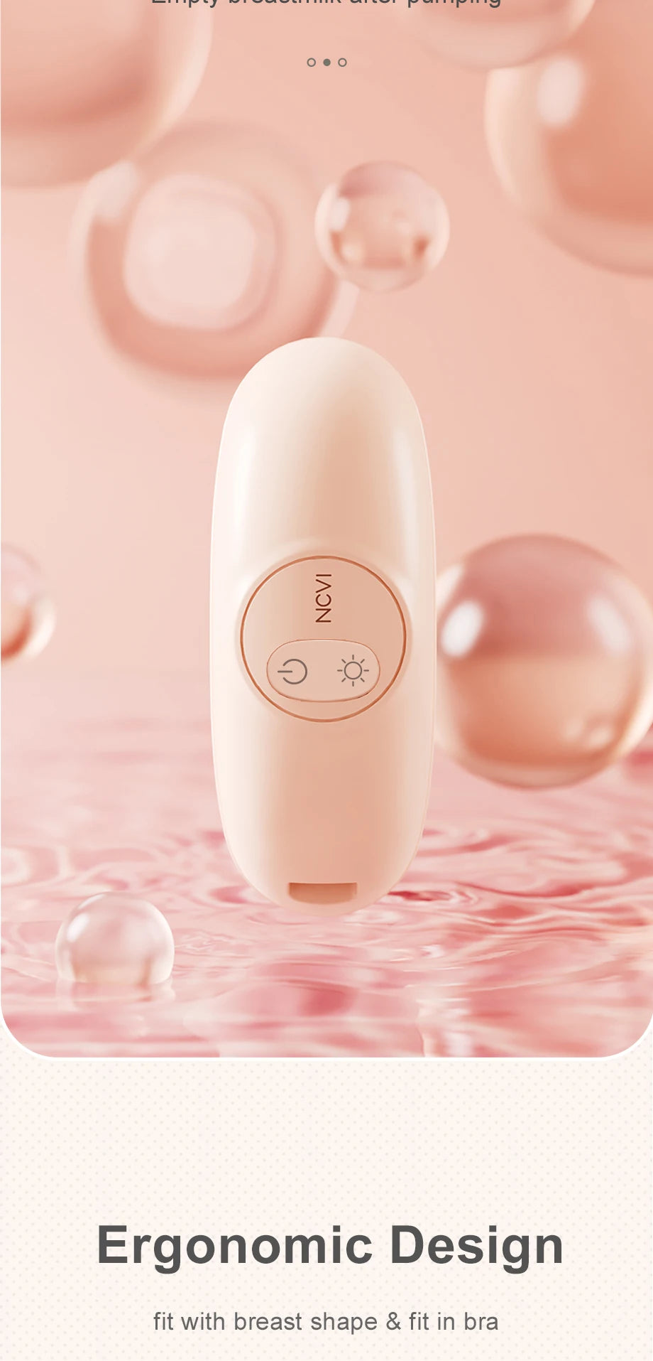 Breast Massager with Heat & Vibration – 2-in-1 Relief for Nursing & Pumping Moms (BPA Free)