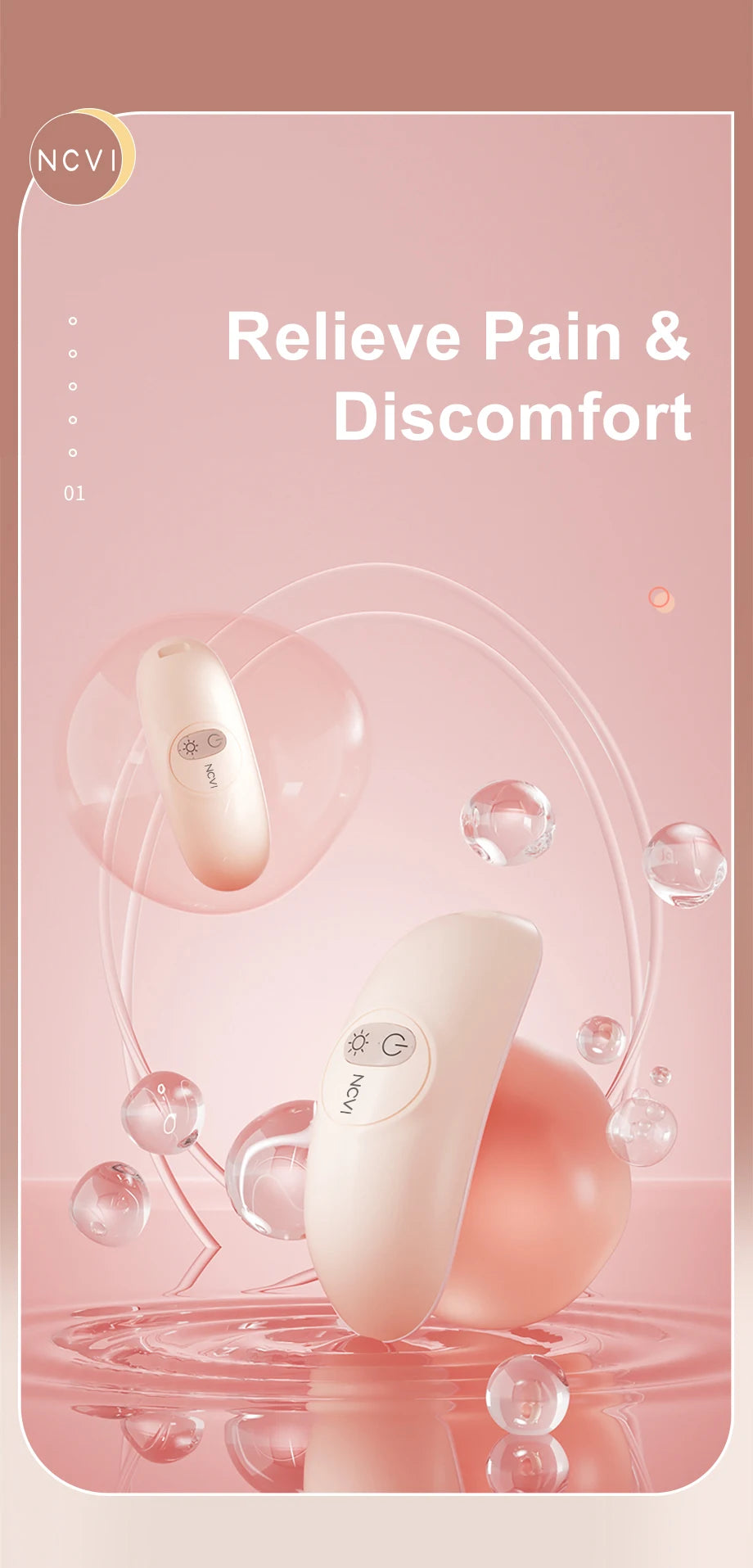 Breast Massager with Heat & Vibration – 2-in-1 Relief for Nursing & Pumping Moms (BPA Free)