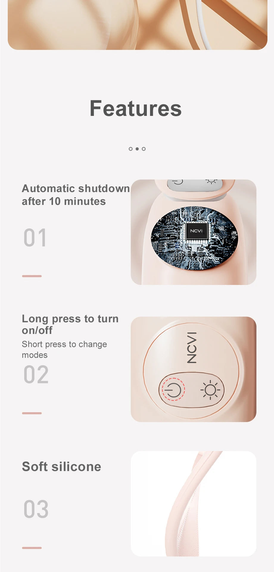 Breast Massager with Heat & Vibration – 2-in-1 Relief for Nursing & Pumping Moms (BPA Free)