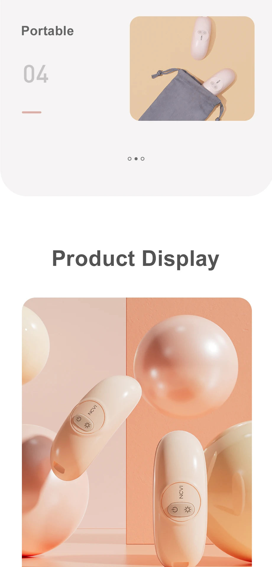 Breast Massager with Heat & Vibration – 2-in-1 Relief for Nursing & Pumping Moms (BPA Free)