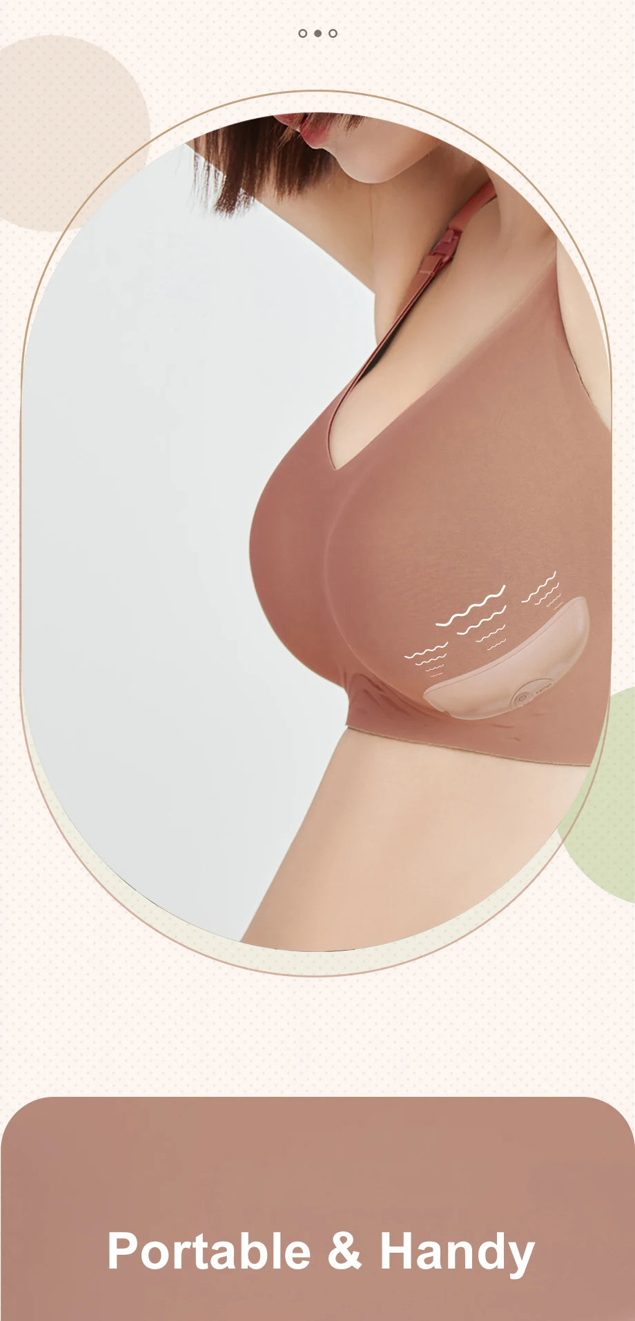 Breast Massager with Heat & Vibration – 2-in-1 Relief for Nursing & Pumping Moms (BPA Free)